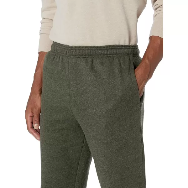 imageAmazon Essentials Mens Fleece Open Bottom Sweatpant Available in Big ampamp TallOlive Heather