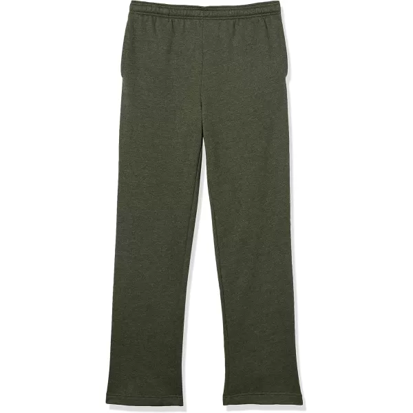 imageAmazon Essentials Mens Fleece Open Bottom Sweatpant Available in Big ampamp TallOlive Heather