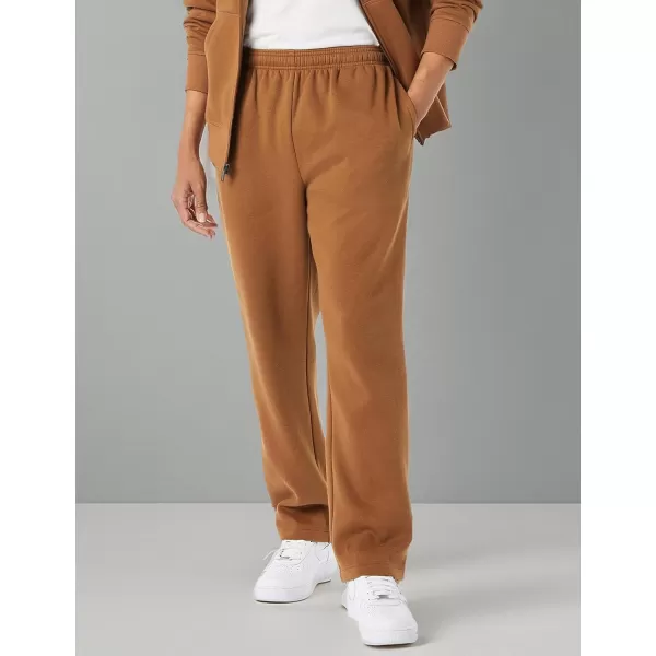 imageAmazon Essentials Mens Fleece Open Bottom Sweatpant Available in Big ampamp TallToffee Brown