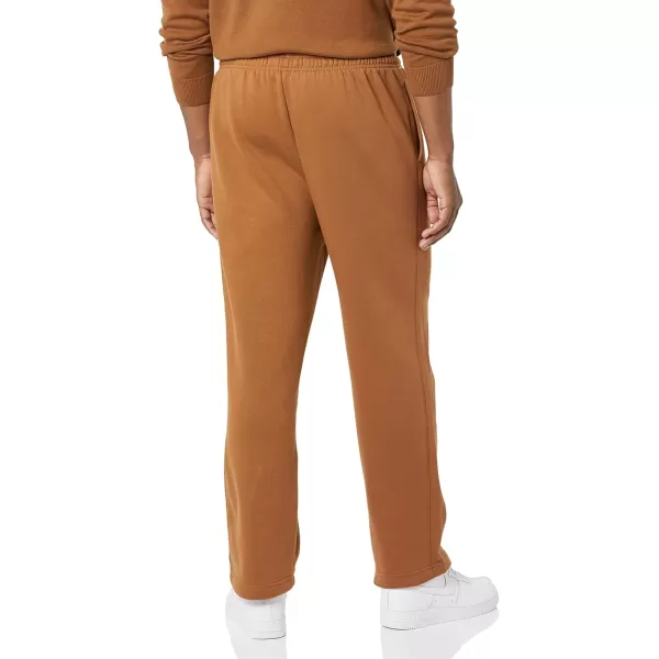 imageAmazon Essentials Mens Fleece Open Bottom Sweatpant Available in Big ampamp TallToffee Brown