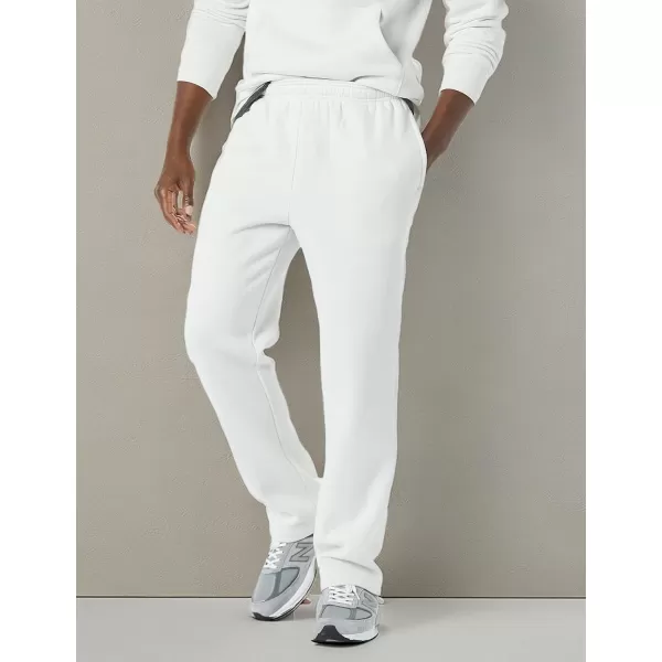 imageAmazon Essentials Mens Fleece Open Bottom Sweatpant Available in Big ampamp TallWhite