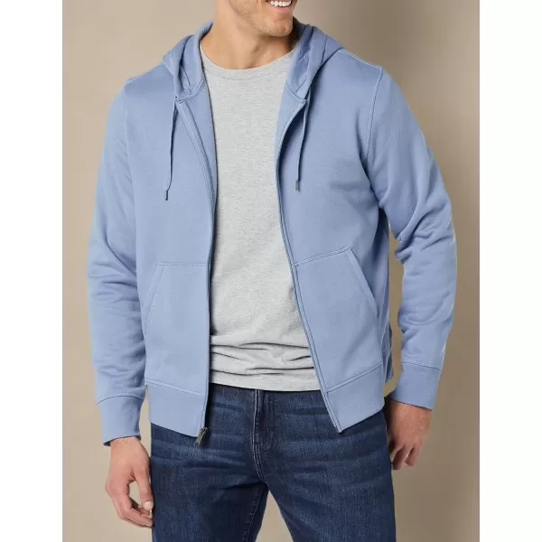 imageAmazon Essentials Mens FullZip Fleece Hoodie Available in Big ampamp TallAquamarine Blue