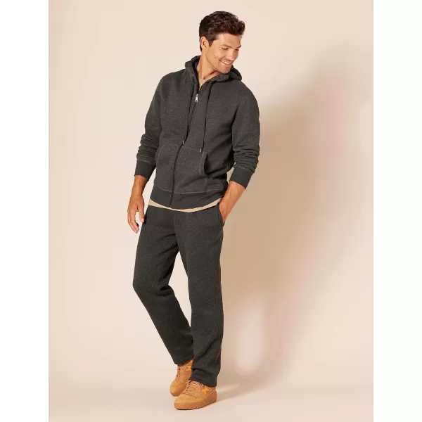 imageAmazon Essentials Mens FullZip Fleece Hoodie Available in Big ampamp TallCharcoal Heather