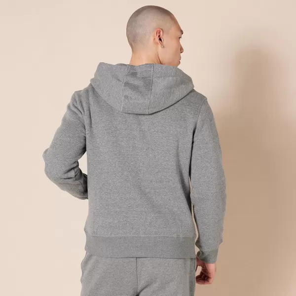 imageAmazon Essentials Mens FullZip Fleece Hoodie Available in Big ampamp TallLight Grey Heather