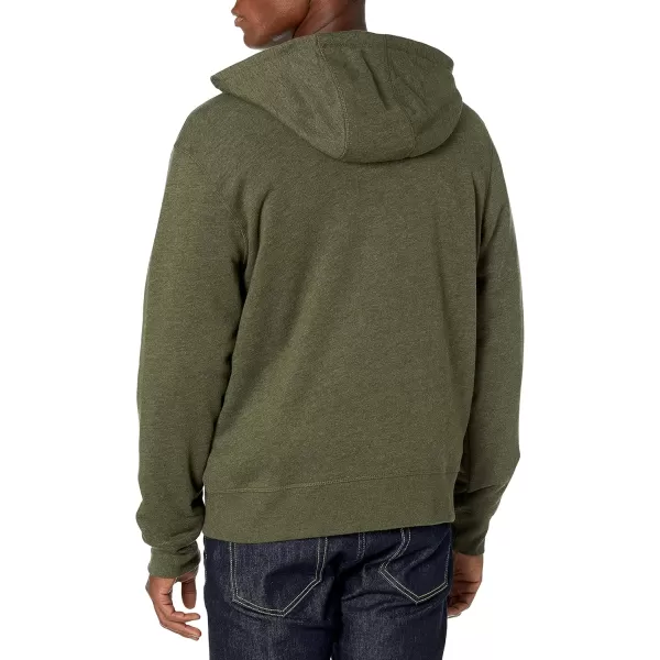 imageAmazon Essentials Mens FullZip Fleece Hoodie Available in Big ampamp TallOlive Heather