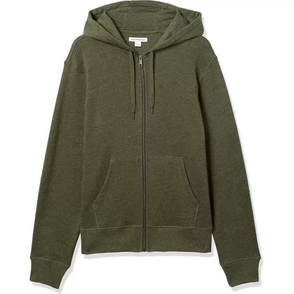 imageAmazon Essentials Mens FullZip Fleece Hoodie Available in Big ampamp TallOlive Heather