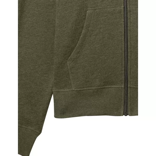 imageAmazon Essentials Mens FullZip Fleece Hoodie Available in Big ampamp TallOlive Heather