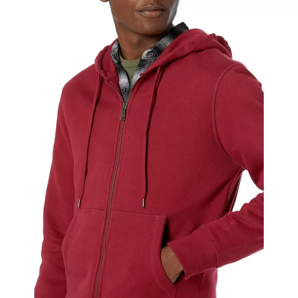 imageAmazon Essentials Mens FullZip Fleece Hoodie Available in Big ampamp TallRed