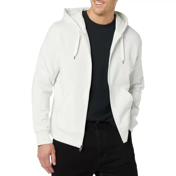 imageAmazon Essentials Mens FullZip Fleece Hoodie Available in Big ampamp TallWhite