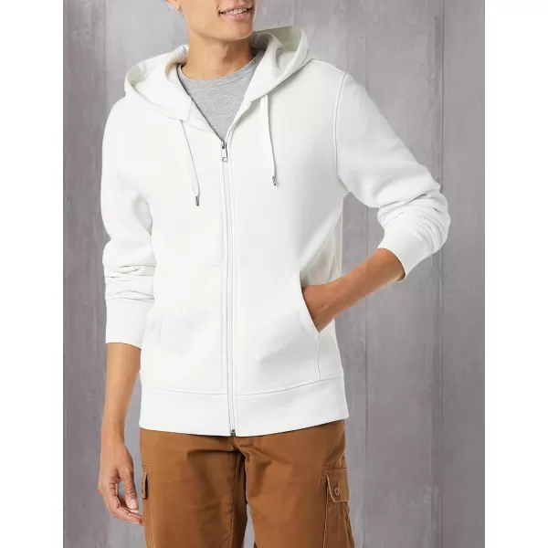 imageAmazon Essentials Mens FullZip Fleece Hoodie Available in Big ampamp TallWhite