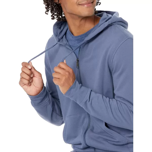 imageAmazon Essentials Mens Lightweight French Terry FullZip HoodieIndigo