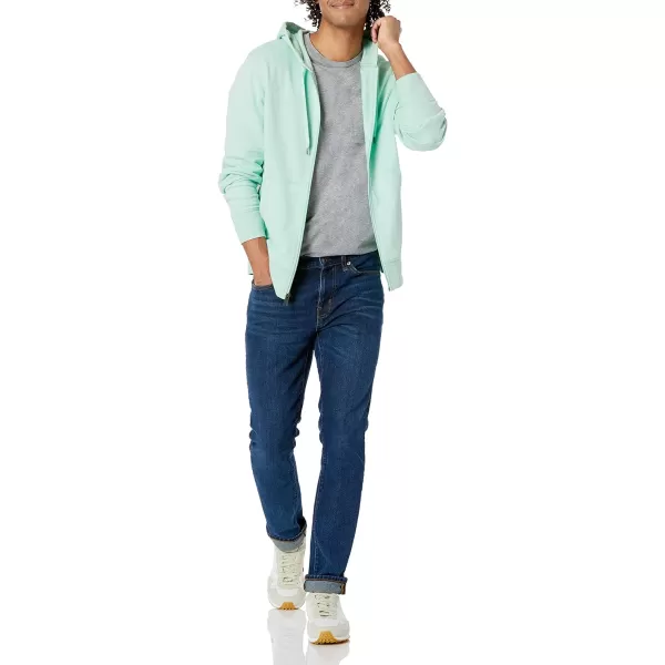 imageAmazon Essentials Mens Lightweight French Terry FullZip HoodieMint Green