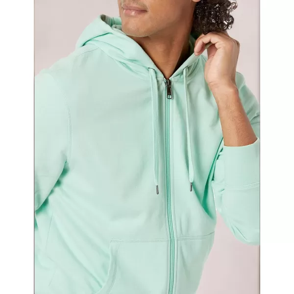 imageAmazon Essentials Mens Lightweight French Terry FullZip HoodieMint Green