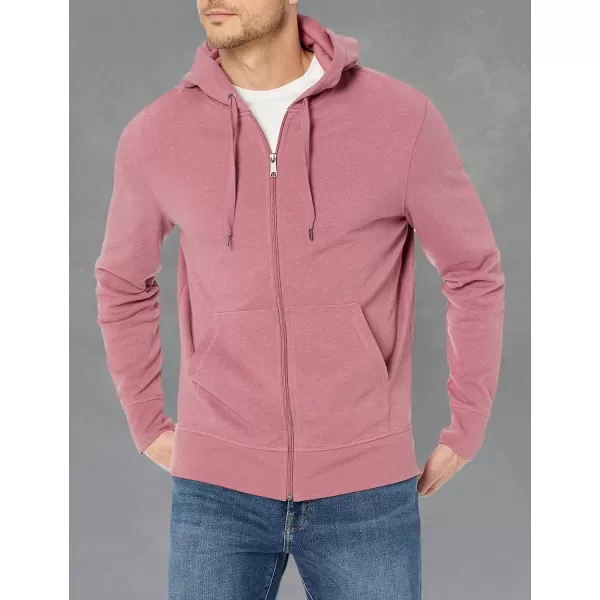 imageAmazon Essentials Mens Lightweight French Terry FullZip HoodiePink