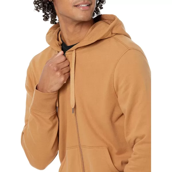 imageAmazon Essentials Mens Lightweight French Terry FullZip HoodieTan