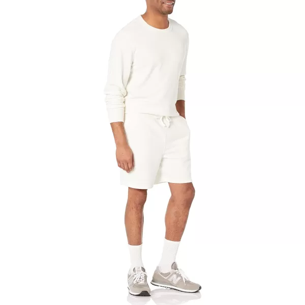 imageAmazon Essentials Mens Lightweight French Terry Short Available in Big ampamp TallEggshell White