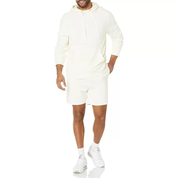 imageAmazon Essentials Mens Lightweight French Terry Short Available in Big ampamp TallEggshell White