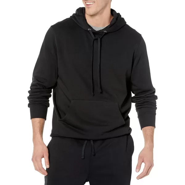 imageAmazon Essentials Mens Lightweight LongSleeve French Terry Hoodie Available in Big ampamp TallBlack