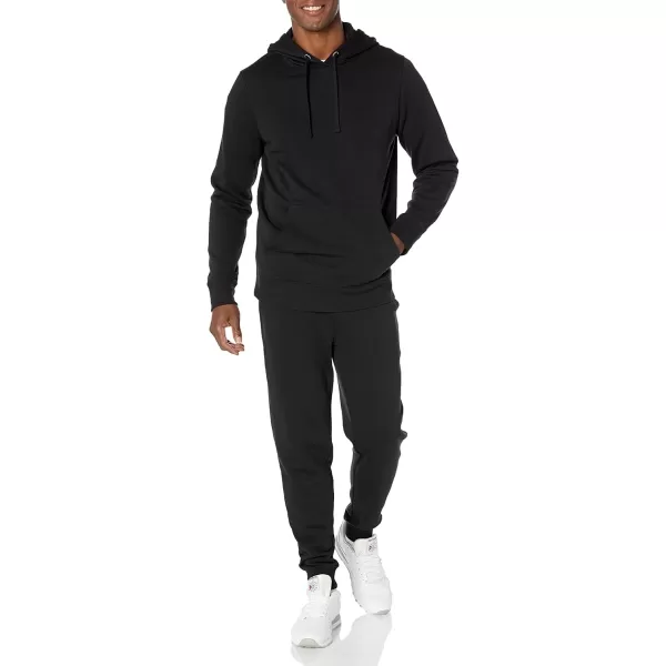 imageAmazon Essentials Mens Lightweight LongSleeve French Terry Hoodie Available in Big ampamp TallBlack