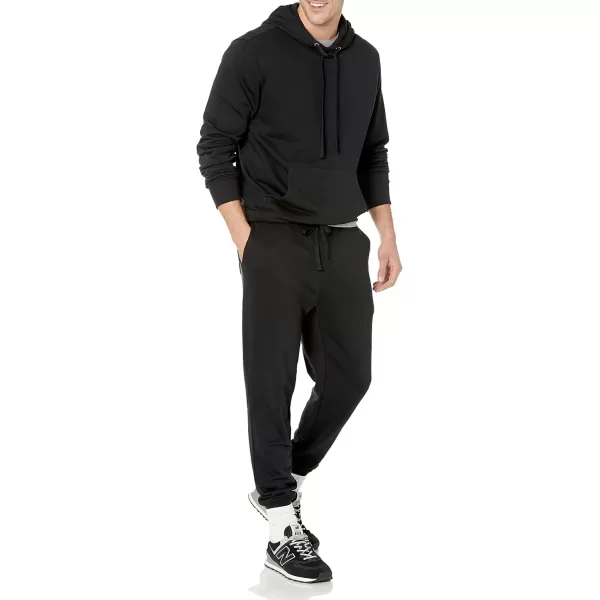 imageAmazon Essentials Mens Lightweight LongSleeve French Terry Hoodie Available in Big ampamp TallBlack