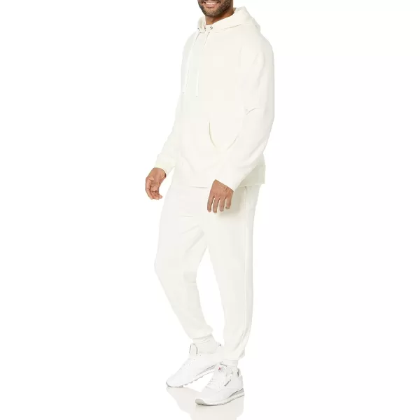 imageAmazon Essentials Mens Lightweight LongSleeve French Terry Hoodie Available in Big ampamp TallEggshell White