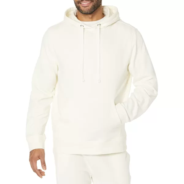 imageAmazon Essentials Mens Lightweight LongSleeve French Terry Hoodie Available in Big ampamp TallEggshell White