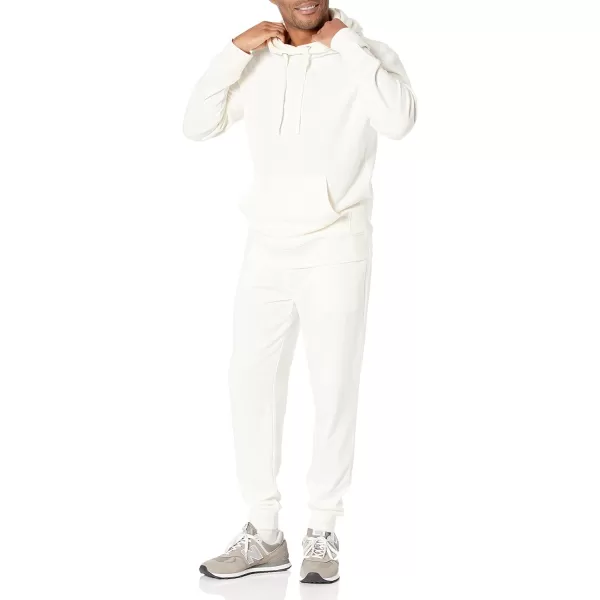 imageAmazon Essentials Mens Lightweight LongSleeve French Terry Hoodie Available in Big ampamp TallEggshell White