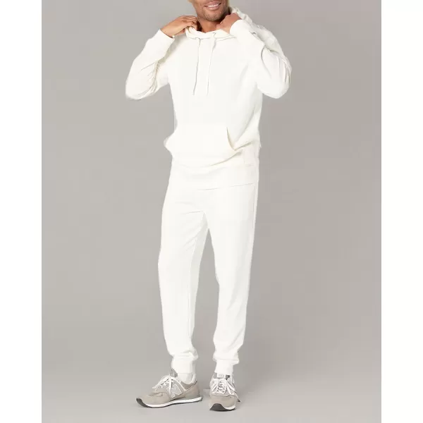 imageAmazon Essentials Mens Lightweight LongSleeve French Terry Hoodie Available in Big ampamp TallEggshell White