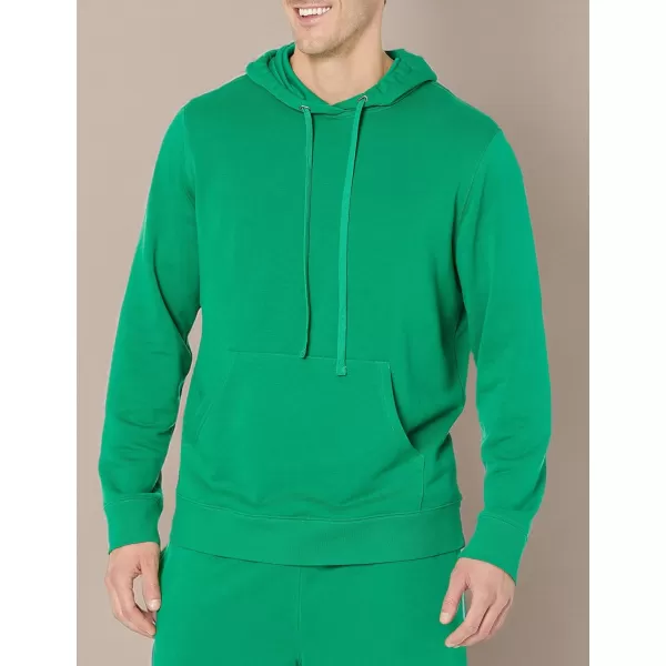 imageAmazon Essentials Mens Lightweight LongSleeve French Terry Hoodie Available in Big ampamp TallGreen