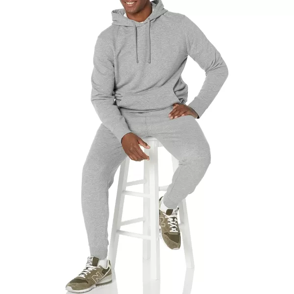 imageAmazon Essentials Mens Lightweight LongSleeve French Terry Hoodie Available in Big ampamp TallGrey Heather