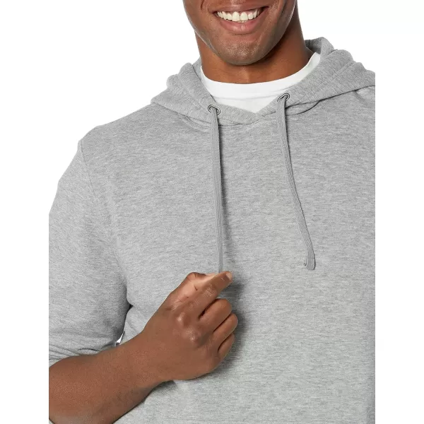 imageAmazon Essentials Mens Lightweight LongSleeve French Terry Hoodie Available in Big ampamp TallGrey Heather