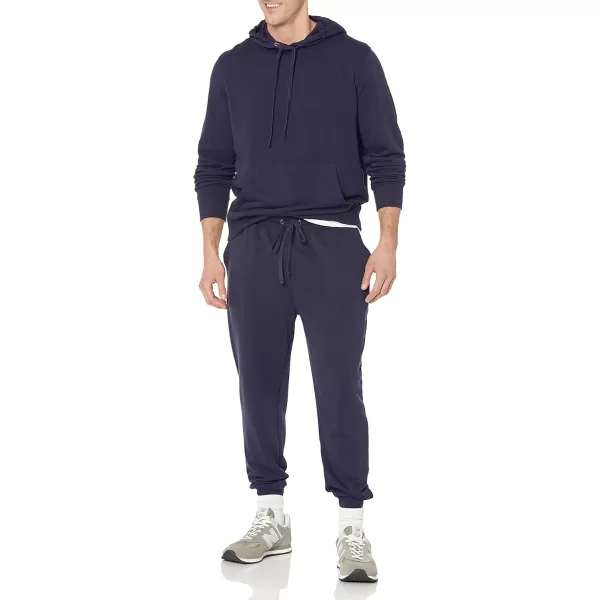 imageAmazon Essentials Mens Lightweight LongSleeve French Terry Hoodie Available in Big ampamp TallNavy