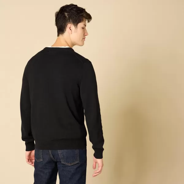 imageAmazon Essentials Mens VNeck Sweater Available in Big ampamp TallBlack