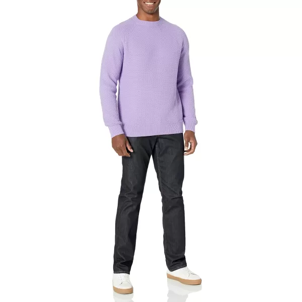 imageAmazon Essentials Oversized Crewneck Sweatshirt for Men Textured CottonLavender