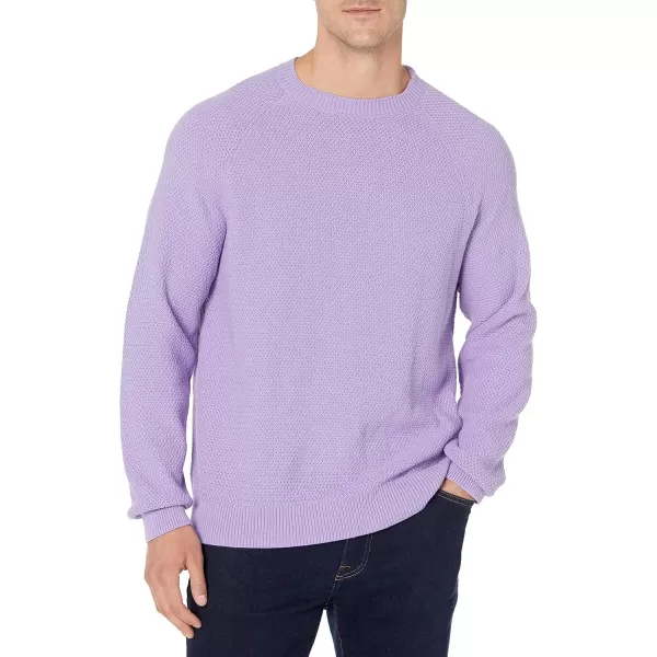 imageAmazon Essentials Oversized Crewneck Sweatshirt for Men Textured CottonLavender