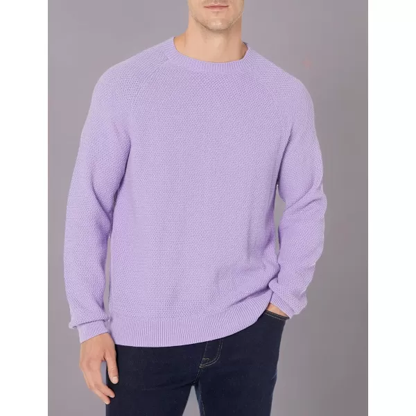 imageAmazon Essentials Oversized Crewneck Sweatshirt for Men Textured CottonLavender