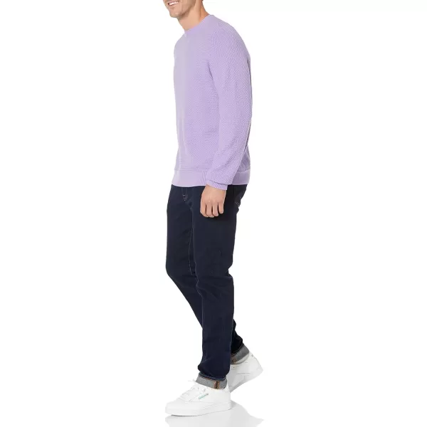 imageAmazon Essentials Oversized Crewneck Sweatshirt for Men Textured CottonLavender