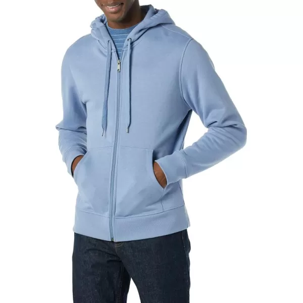 imageAmazon Essentials Mens FullZip Fleece Hoodie Available in Big ampamp TallAquamarine Blue