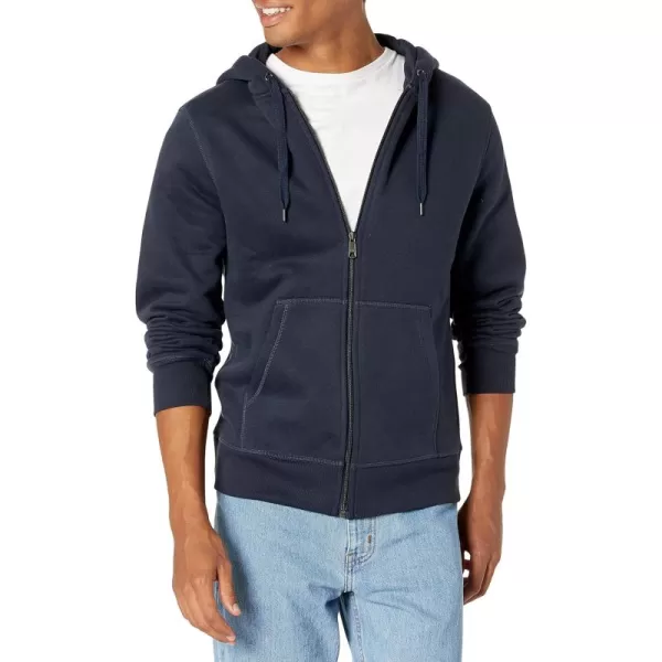 imageAmazon Essentials Mens FullZip Fleece Hoodie Available in Big ampamp TallNavy