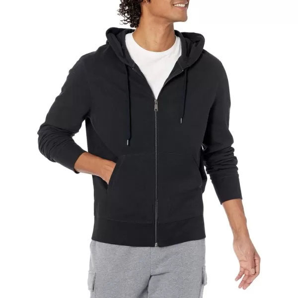 imageAmazon Essentials Mens Lightweight French Terry FullZip HoodieBlack