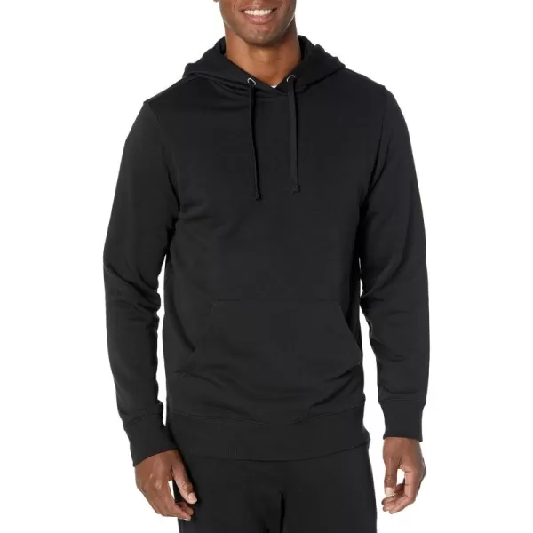 imageAmazon Essentials Mens Lightweight LongSleeve French Terry Hoodie Available in Big ampamp TallBlack