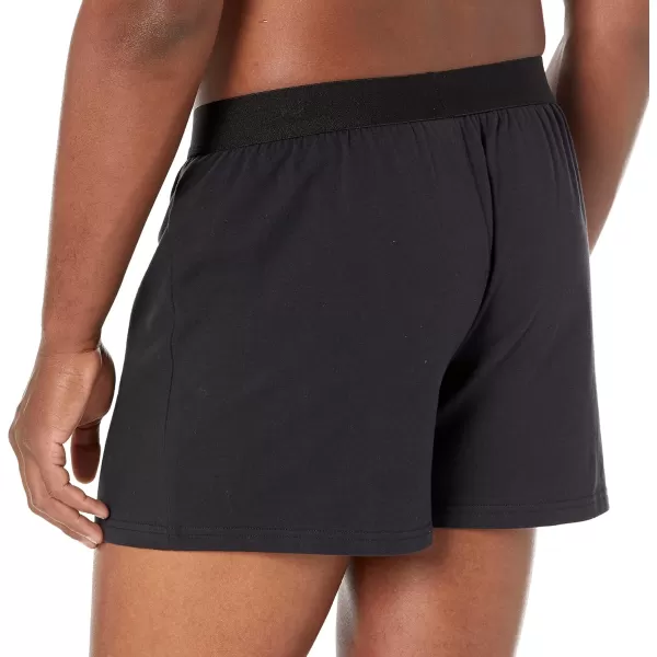 imageAmazon Essentials Cotton Jersey Boxers  Mens Underwear Available in Big ampamp Tall Pack of 5Black