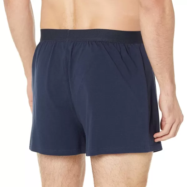 imageAmazon Essentials Cotton Jersey Boxers  Mens Underwear Available in Big ampamp Tall Pack of 5BlackGrey HeatherNavy