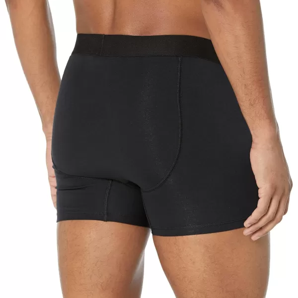 imageAmazon Essentials Mens Cotton Jersey Boxer Brief Underwear Available in Big ampamp Tall Pack of 5BlackGrey HeatherNavy