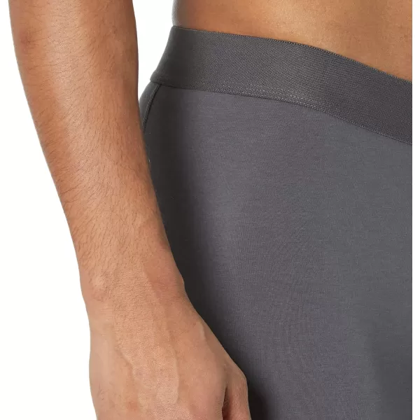 imageAmazon Essentials Mens Cotton Jersey Boxer Brief Underwear Available in Big ampamp Tall Pack of 5CharcoalDark GreyGrey Heather