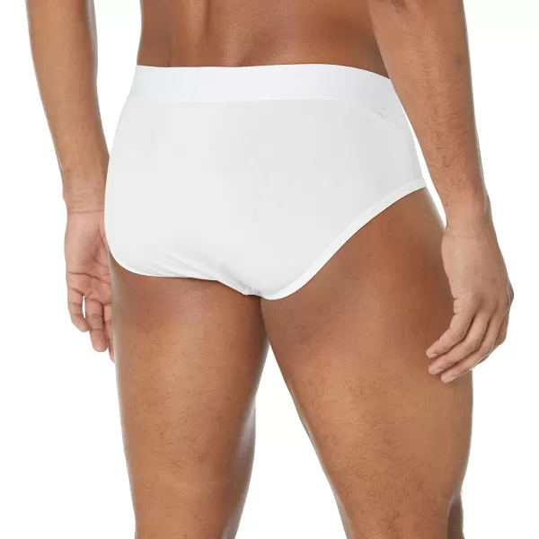 imageAmazon Essentials Mens Cotton Jersey Briefs Pack of 7 Available in Big ampamp TallWhite