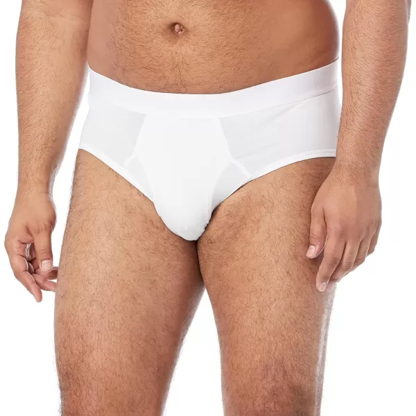 imageAmazon Essentials Mens Cotton Jersey Briefs Pack of 7 Available in Big ampamp TallWhite