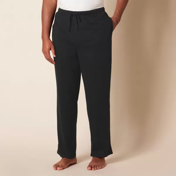 imageAmazon Essentials Mens Cotton Knit Pajama PantBlack