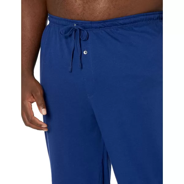 imageAmazon Essentials Mens Cotton Knit Pajama PantBlue