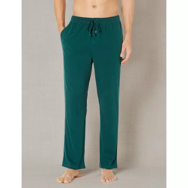 imageAmazon Essentials Mens Cotton Knit Pajama PantDark Green